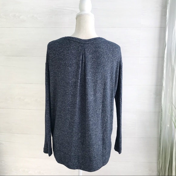 {Pure + Good} ANTHROPOLOGIE Heather knit top, XS - Picture 4 of 4